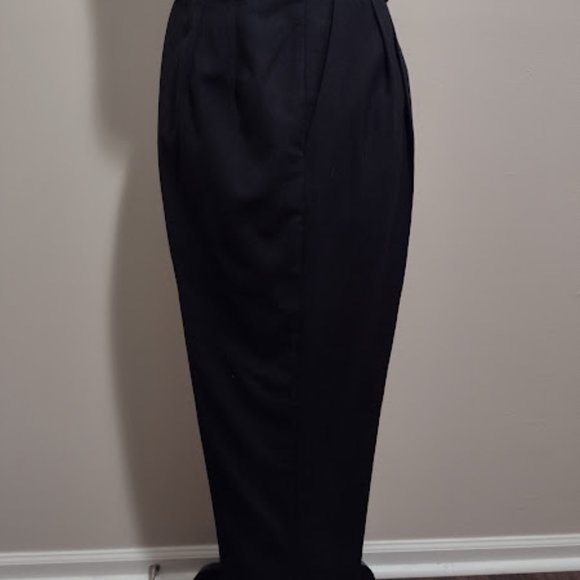 Talbots, Navy-Blue Pants, Size-14, 1.5 Cuffed, Dry Cleaned - Picture 2 of 5